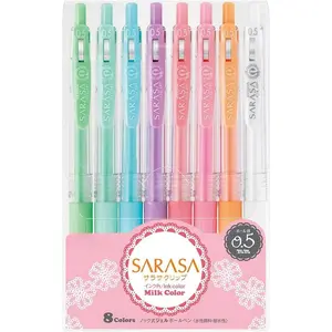 Sarasa Clip 0.5mm Ballpoint Pen, 8 Color Set (JJ15-8C-MK )