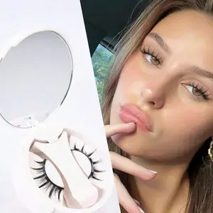 Magnetic Eyelash Curler Set, Beauty Glam, Dense Cartoon Style Design, No Glue Needed, Easy to Wear and Remove, Size 4-14mm