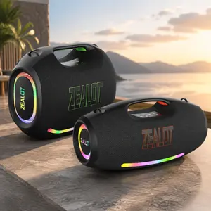 330W Maximum power ZEALOTs ZE21/ZEALOTs S89 Loud Bluetooth Speaker – Huge Bass, 48000mAh Battery, TWS Pairing, Party Anywhere Audio Compact Portable Rechargeable Connection Stereo