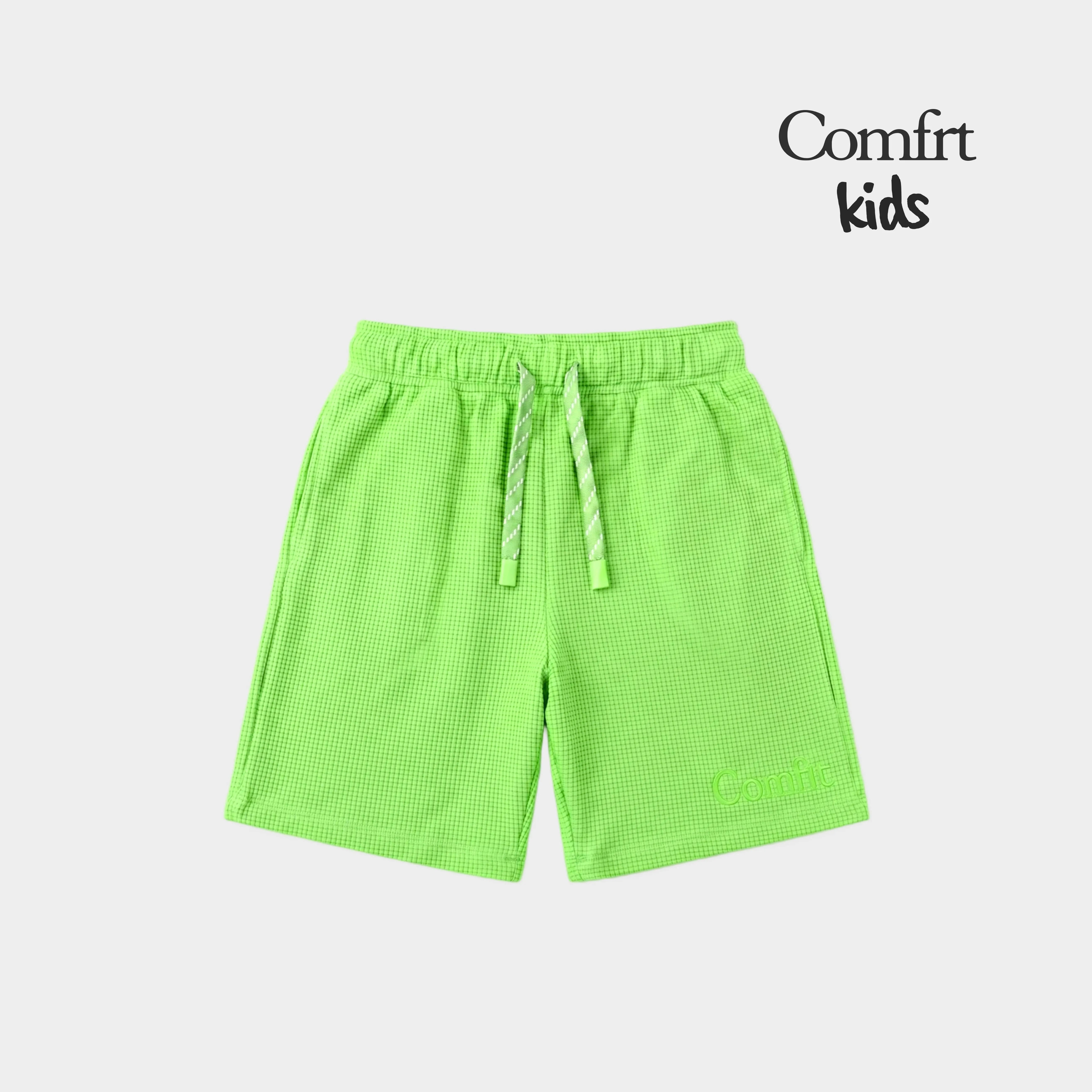 Comfrt | Waffle Kids Lounge Shorts | Waffle Knit Soft 5" Shorts for Boys & Girls