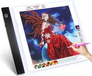 A4 LED Light Pad for Artists 3-Level Brightness USB-Powered Drawing Board for Diamond Painting Embroidery & Sketching Perfect for Crafting Enthusiasts Diy Art Design Art Set