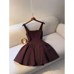 Elegant and stylish back zipper strapless dress, fashionable women's sleeveless formal party dress, perfect for evening eventsRAIMENTRY