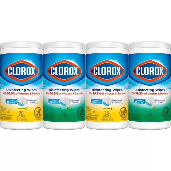 Disinfecting Wipes Value Pack，Disinfecting Wipes Value Pack, Cleaning Wipes- 300ct/4pk