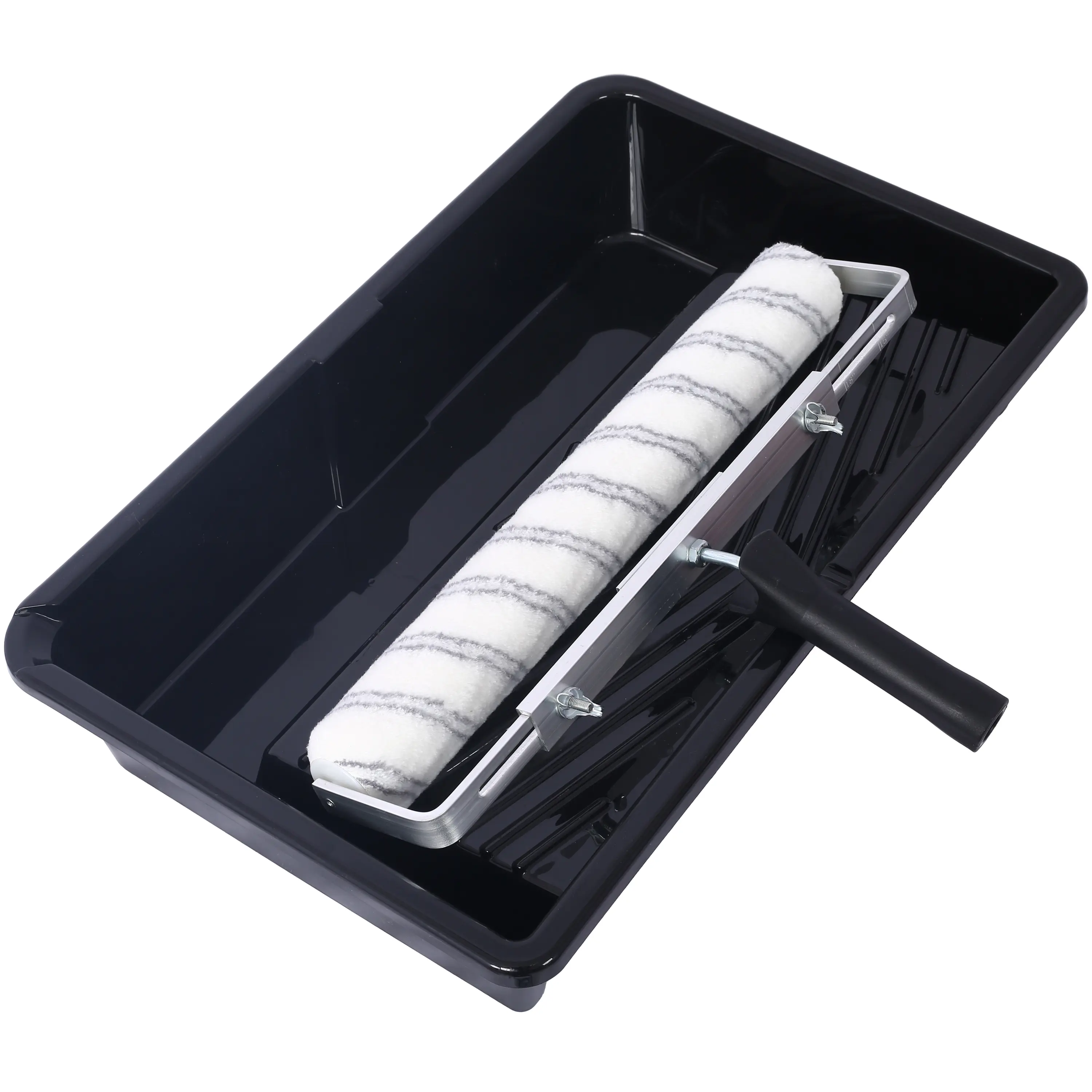 Donext 5PCS Complete Paint Roller Set for Home Painting - 12-18 in Adjustable Aluminum Alloy Roller Frame, 3 Ultra-Micro Superfiber Sleeves, Durable Flexible Plastic Paint Tray, Ideal for Interior Walls, Decks, Ceilings