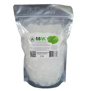 Mak Menthol Crystal 2 lb Pure Organic 100% Natural Menthol Crystals from Mint Crystal Mentha Arvensis Resealable Standup Bag Long-Lasting Freshness Flavor