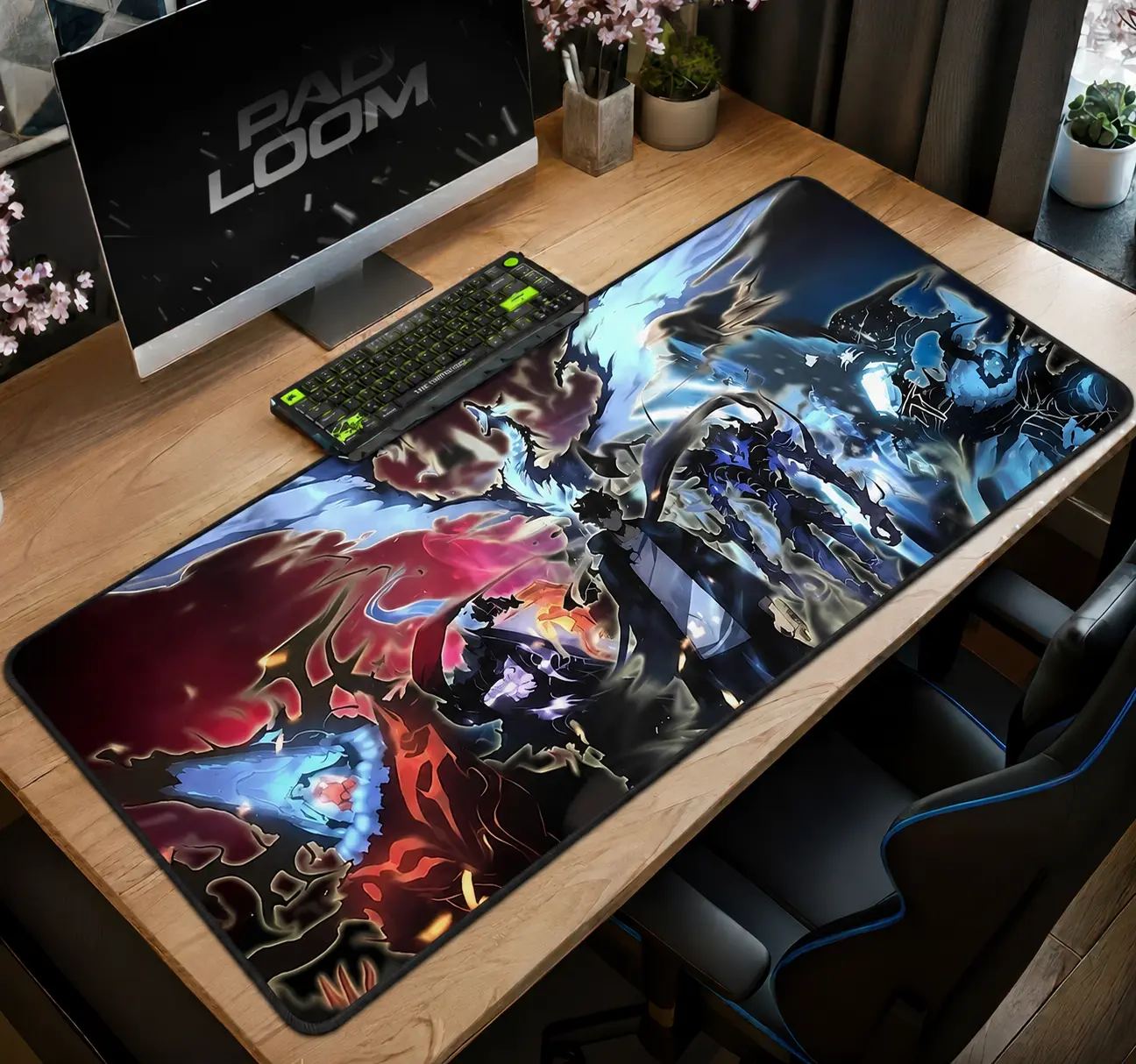 Solo Level Desk Mat | Anime Gaming Pad Large Mouse Pad