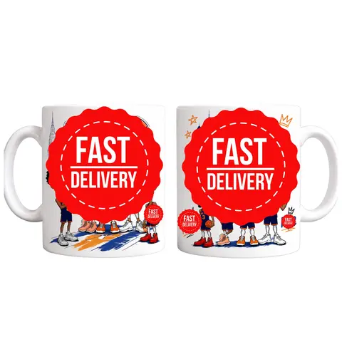 11oz 15oz Ceramic Mug, Gift for Basketball Fans, Coffee Mug with Cartoon Player Prints, Mug for Sports Lovers.