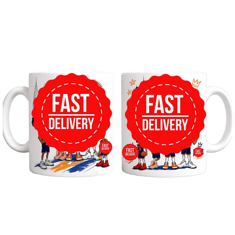 11oz 15oz Ceramic Mug, Gift for Basketball Fans, Coffee Mug with Cartoon Player Prints, Mug for Sports Lovers.