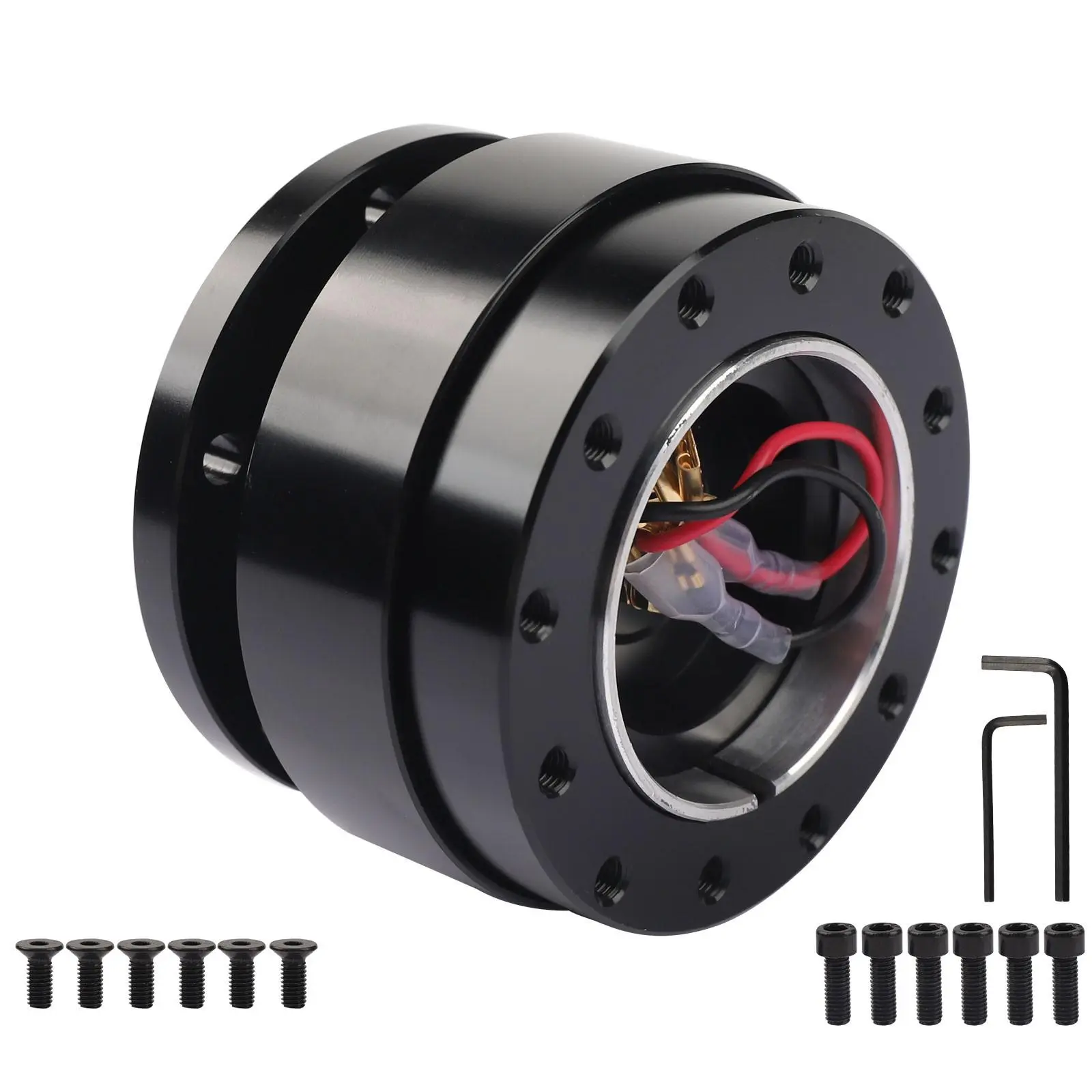 Car 6 Hole Steering Wheel Universal Quick Release Hub Adapter Snap Off Boss Kit Car 6 Hole Steering Wheel Universal Quick Release Hub Adapter Snap Off Boss Kit