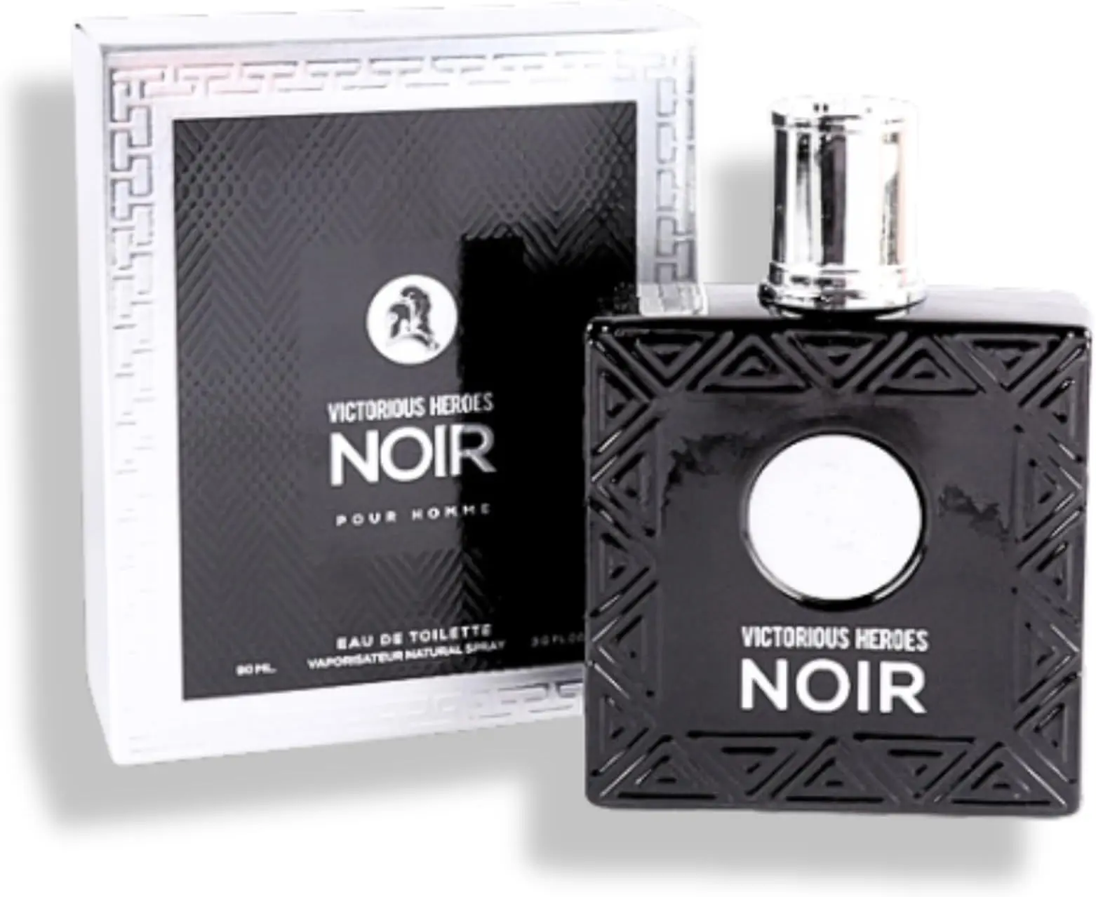 Men's VICTORIOUS HEROES NOIR Designer EDT Cologne Spray by MCH Beauty Fragrances, 100ml Single Item, Spicy-Sweet Warm Scent for Skin Application