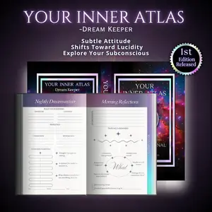 Your Inner Atlas – Dream Keeper | Guided Dream Journal for Dreamwork & Intuition | Hardcover