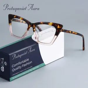 Protagonist Aura Flexible And Durable Presbyopic Glasses No Deformation, Bold Gradient Tortoise Design, Reduce Eye Strain for Reading And Computer Use