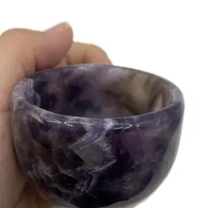 Dream Amethyst Crystal Quartz Tea Cup