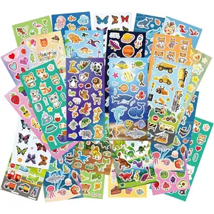 Stickers Bulk - 36  Sticker Sheets, 800+ Pieces Cartoon   , Favor Stickers for School, Party Favors, Scrapbooking