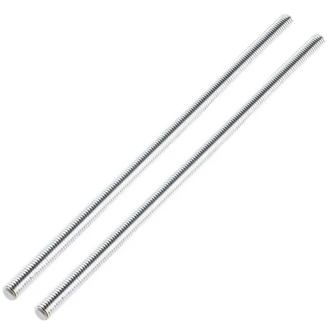 Stainless Steel Threaded Rods M10-1.5 Thread Pitch 250 mm Length 2 Pack