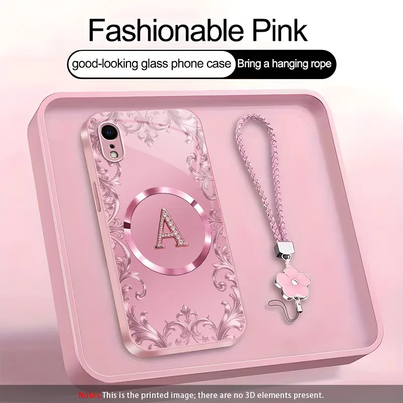 Suitable for [iPhone Xr] high-end MagSafe phone case，Each of the 26 letters has its own unique characteristics, Includes a complimentary lanyard and magnetic ring—highly practical. YM99