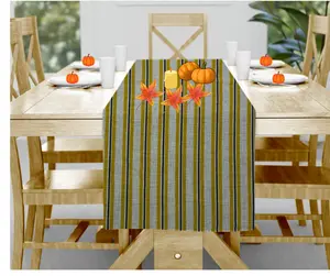 Yellow and Black Stripe Table Runner for Dining Needs - Versatile Design for Multiple Occasions & Settings - Enhance Your Dining Area with Elegance
