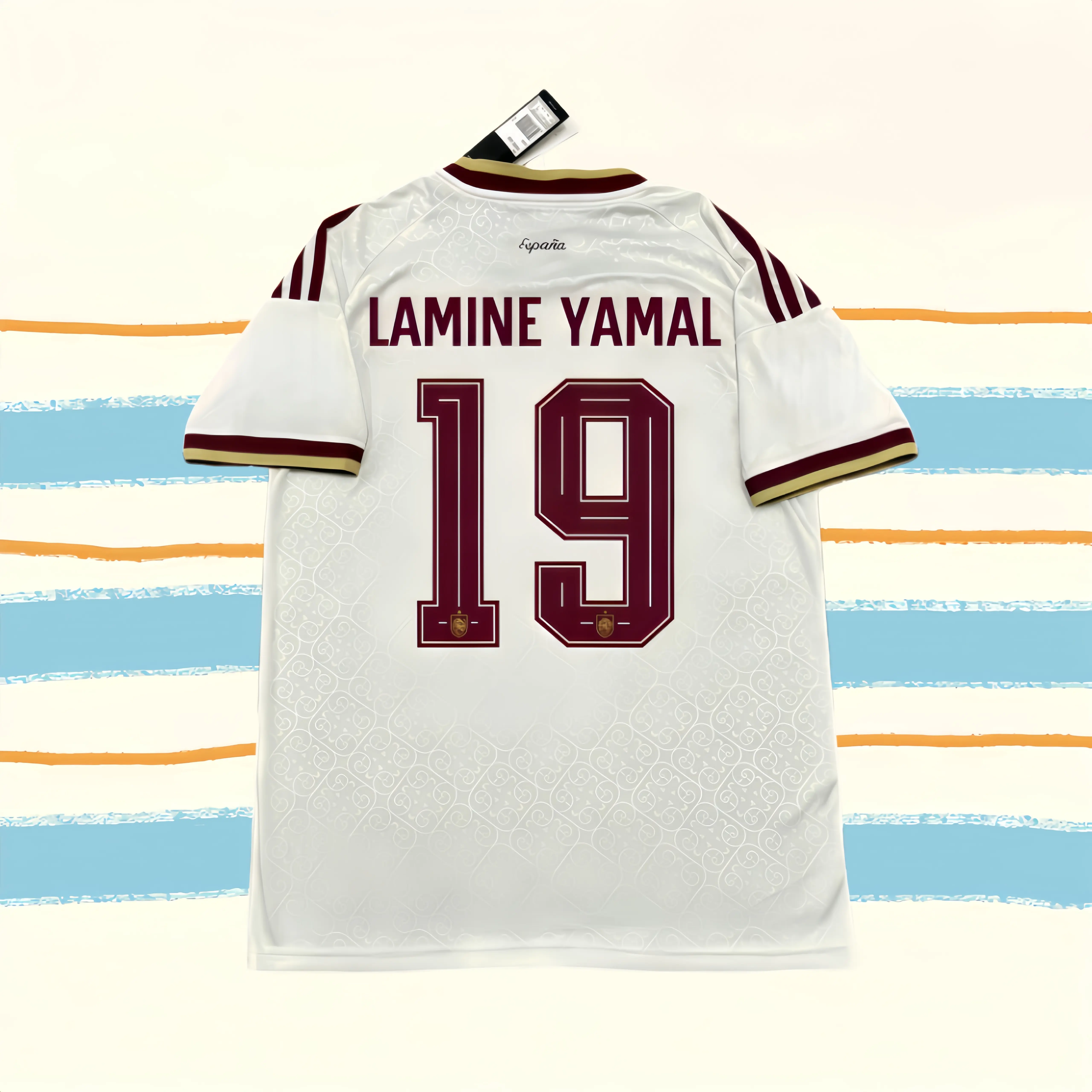 2026 Away White Yamal #19 Short-Sleeve Jersey