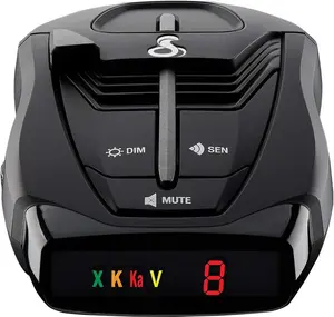 Cobra RAD 380 Laser Radar Detector – Long Range Detection, LaserEye Front and Rear Detection, IVT Filtering, Adjustable Sensitivity, Digital Signal Processing, Black