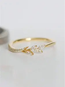 1 PC Pretty Cubic Zirconia Ring For Women For Wedding Party Engagement Anniversary Band Jewelry Valentine's Day Gift Engagement Rings