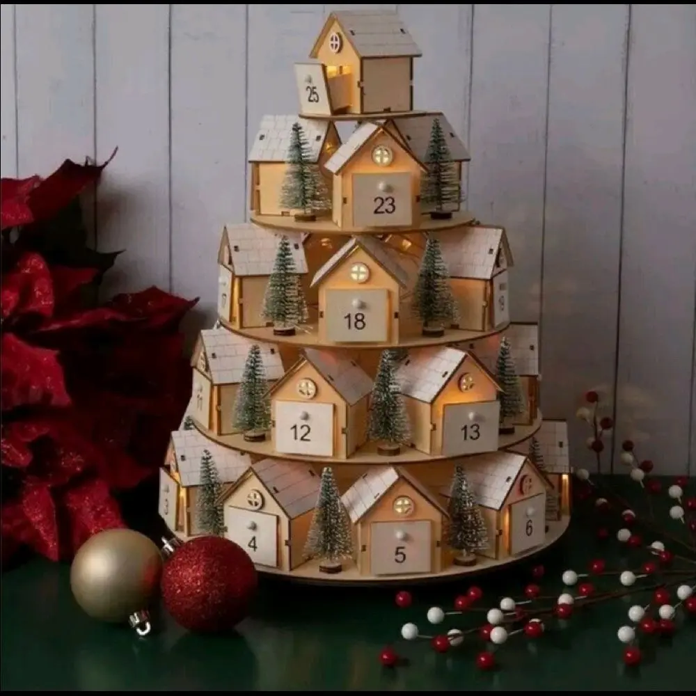 Christmas Exclusive- Light Up Advent Calendar, Lights Included