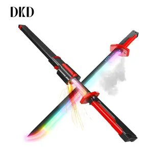 DKD Cyberpunk "Spark Blade" 31.5-Inch Lightsaber — 7-Color Illuminating Blade, Sound, Light & Mist Effects, Futuristic Glowing Sword, Type-C Charging; Ideal for Parties, Festivals, and Sci-Fi Collectors — An Essential Easter Gift!