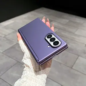 New Ultra-Thin Matte Case for Samsung Z Fold 7 with Built-in Magnetic Wireless Charging, Full Coverage Hinge Protection for Z Fold 6 & 7, Anti-Drop Foldable Screen Phone Cover Protective Purple