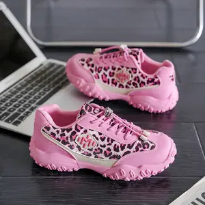 Women's  Print Casual Lace Up Sneakers Decorative Logo Detail Textured Sole Everyday Casual Wear Footwear love these shoes tenis de colores girl
