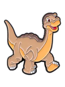 Vibrant Dinosaur Brooch Pin, Cute Party Dress Decoration, Perfect Birthday Gift for Friends Family Kids, All Seasons Wear, Fashion Accessory