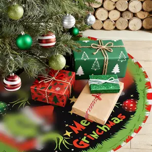 Christmas Tree Collar 48 Inch Soft Farmhouse Design Stylish Alternative to Traditional Tree Skirts for Holiday Setup