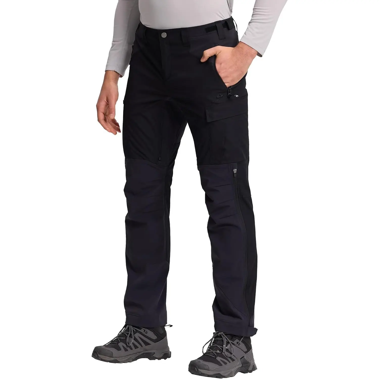 Pioneer Camp Men's Ventilated Hiking Pants – Cordura Reinforced Durable Stretch Trail Pants for Mountain Trekking Climbing