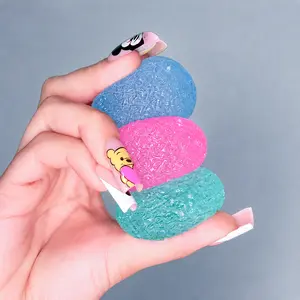 3PC Squishy  Malt Sugar Texture Squeeze Balls, Slow-Rebound Hand Feel, Stress Relief Squishy Toy Set for Kids & Adults, Summervibes Party & Birthday Gift