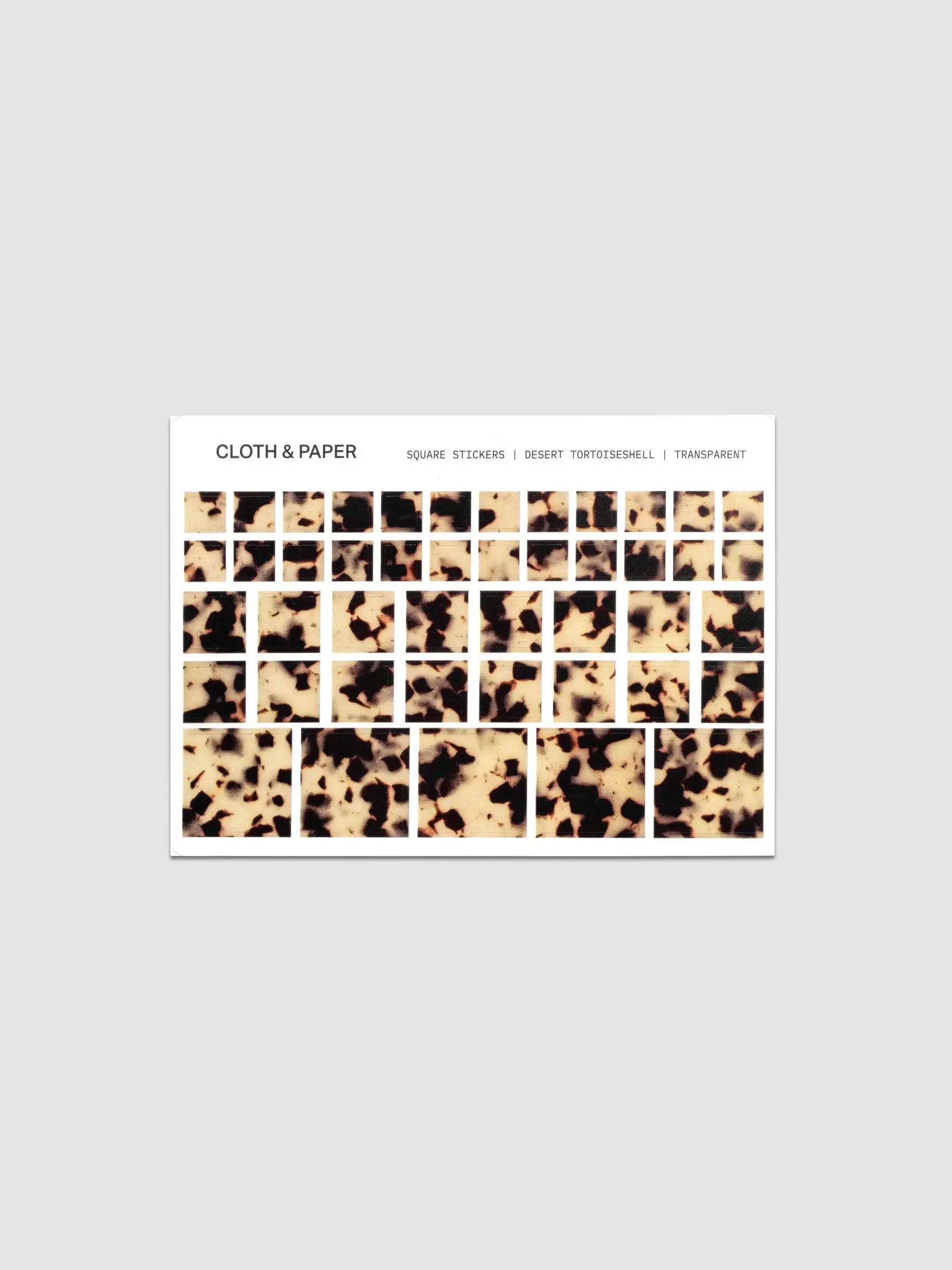 Square Stickers | Desert Tortoiseshell Square Stickers | Desert Tortoiseshell