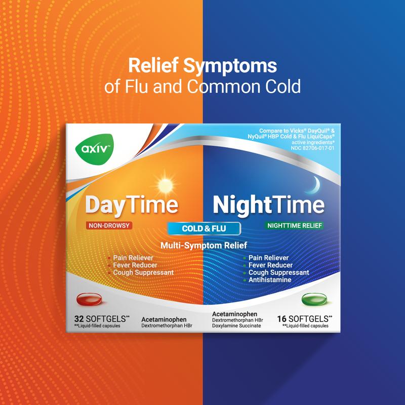 AXIV PACK: ALLERGY (1 BOX) + DAY AND NIGHT 48 (1 BOX) Healthcare Vitamin Supplements