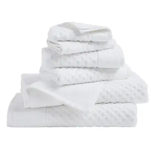 Cotton Diamond Waffle Weave Bath Towel Set - Grayson Collection