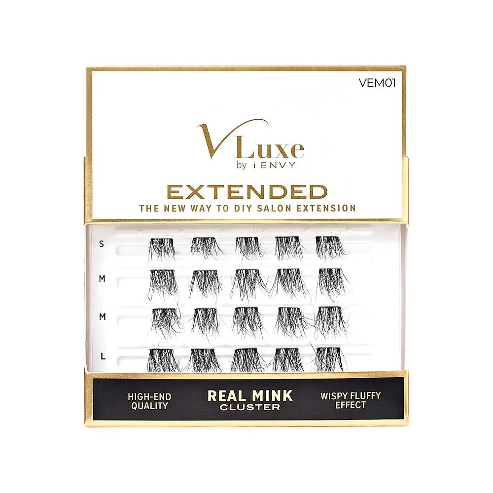 VLuxe By i•ENVY Extended Real Mink Cluster Lashes VLuxe By i•ENVY Extended Real Mink Cluster Lashes