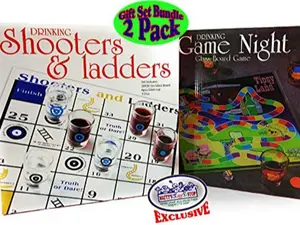 Matty's Toy Stop Deluxe Tipsy Land and Shooters & Ladders Gift Set Bundle - 2 Pack