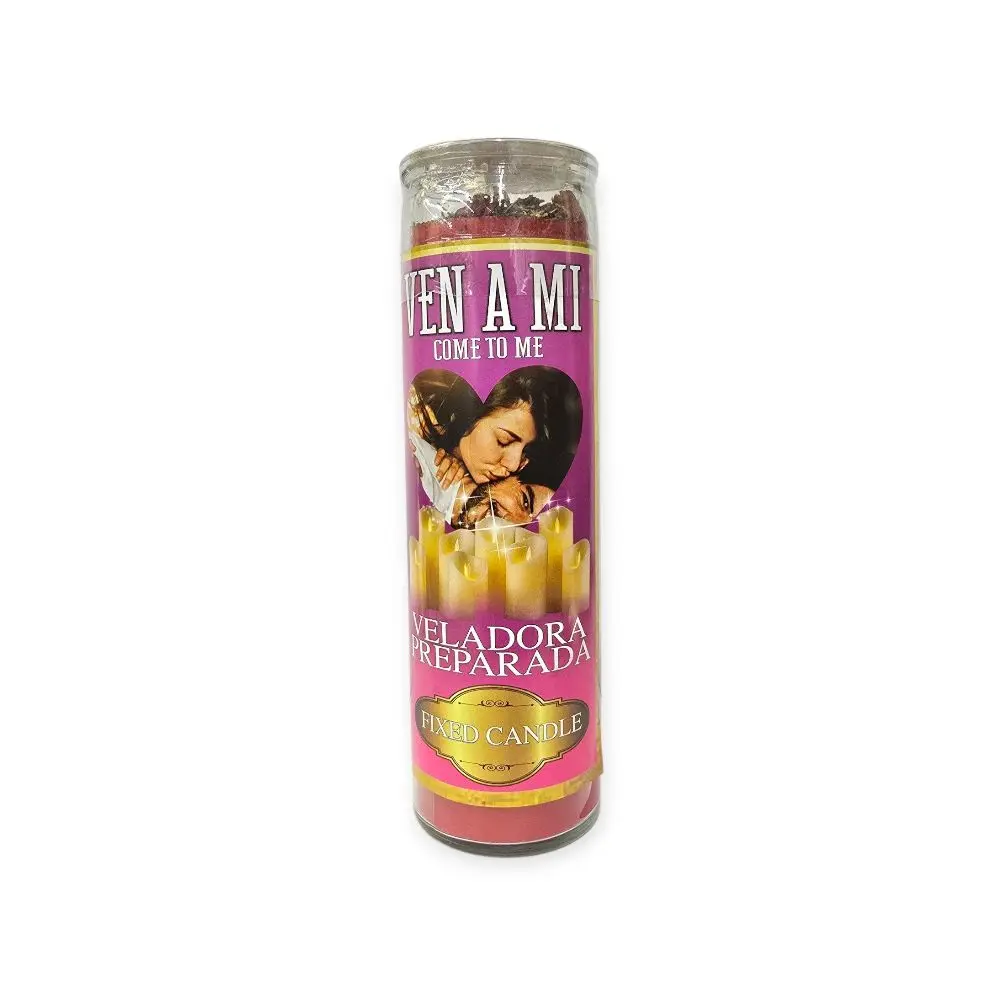 Fixed Love Return & Strong Attraction Scented Spell Candle - Pre-Charged with Esoteric Herbs, Paraffin Wax Candle with Light & Candlelight, Non-Toxic Aroma, Home Decor Home Supply, Veladora Preparada, Fast Discreet Shipping, Paraffin Wax Candles