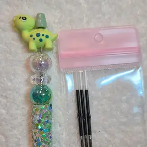 Dino beaded pen