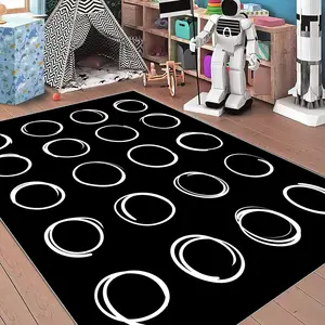 Cartoon Pattern Floor Mat, 1 Count Non-slip Soft Area Rug, Rectangle Home Decorative Carpet for Living Room Bedroom Nursery
