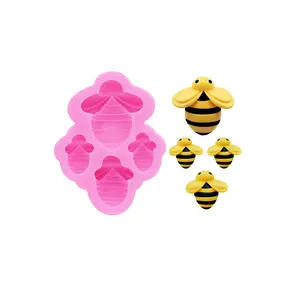 Cartoon Mini Bee Shoes and Clothing Decorative Accessories Drip Mold Choco