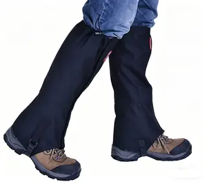 Waterproof Outdoor Gaiters for Hiking Climbing & Skiing 600D Tear Resistant Oxford Leg Covers for Men Women Sand Snow Protection Adjustable Size 48x43CM