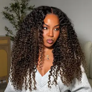 Nadula Spiral Curls Water Curly Chestnut Brown Ombre Burmese 7x5 Lace Wig Twist Out at the End Virgin Human Pre-everything Tangle-Free 16-24 Inches Soft Bouncy Hair Summervibes TikTokShopStockUp