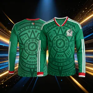 2026 Mexico Home Green Short Sleeve Soccer Jersey Fans