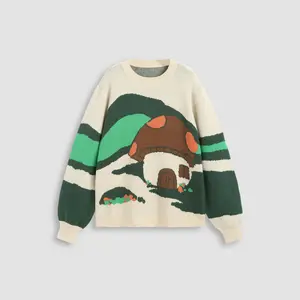 Cider [size 2-10] Mushroom Long Sleeve Knitted Sweater