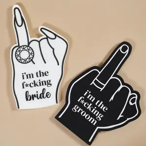 F*cking Bride & Groom Foam Hands