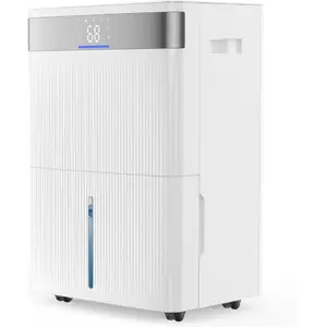 VEVOR 52 Pints Dehumidifier for Home Basement, 4000 Sq. Ft Large Coverage, Drain Hose for Commercial Industrial Use, Smart Humidity Control, Low Noise for Warehouses, Bathroom, Bedrooms StorageVEVOR Super Brand Day