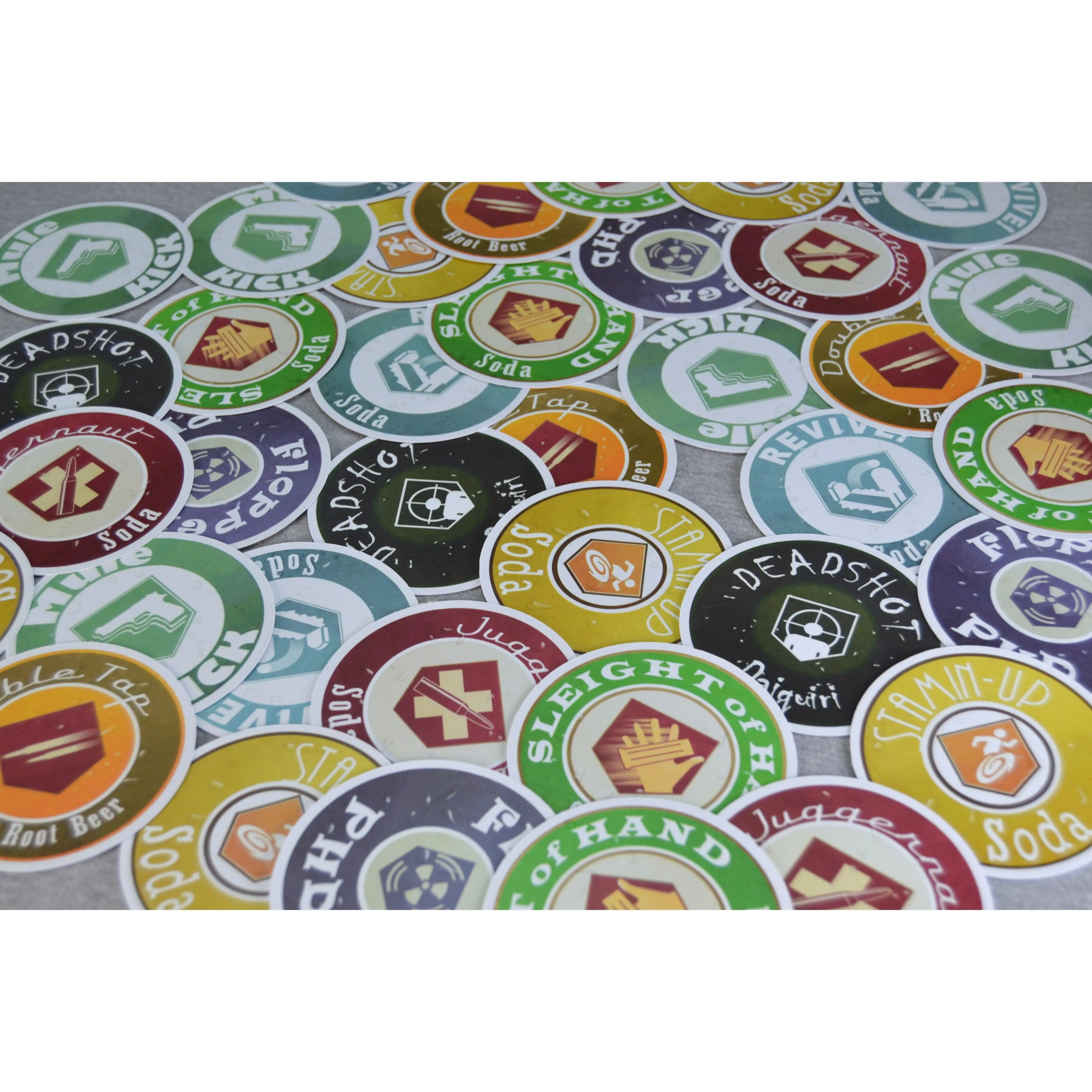 Call of Duty Zombies Perk-a-Cola Stickers – Glossy Waterproof Decals (Bundle)