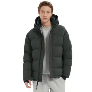 Orolay Men's Puffer Down Jacket with Detachable Hood, Versatile Quilted Design, Coat for Winter Wear - Menswear, Coats Casual