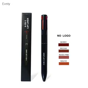 Eenty 4-IN-1 Lipliner Pen Pen Multi Colored Pens in One Medium Point (1.0mm) Touch Screen Stylus